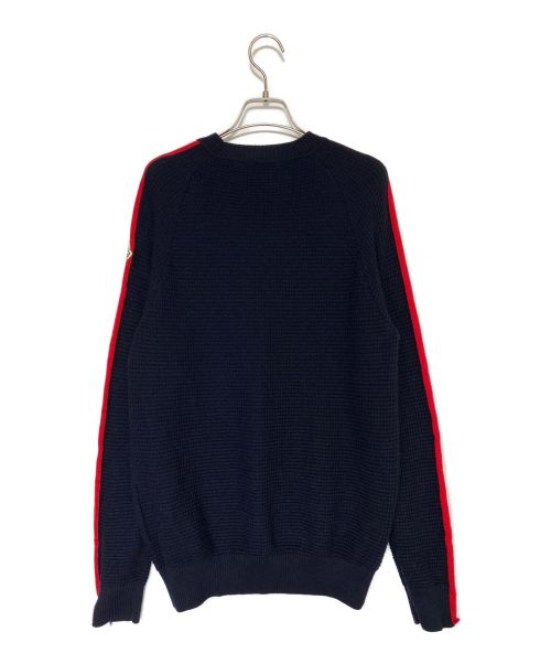 MONCLER（モンクレール）MONCLER (モンクレール) GIROCOLLO TRICOT ネイビー サイズ:Mの古着・服飾アイテム