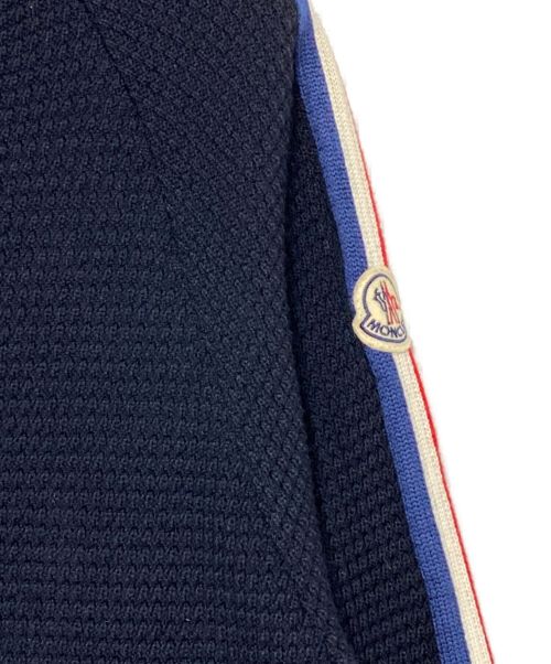 MONCLER（モンクレール）MONCLER (モンクレール) GIROCOLLO TRICOT ネイビー サイズ:Mの古着・服飾アイテム