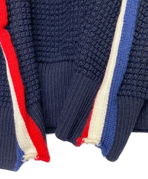MONCLER（モンクレール）MONCLER (モンクレール) GIROCOLLO TRICOT ネイビー サイズ:Mの古着・服飾アイテム