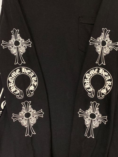 CHROME HEARTS（クロムハーツ）CHROME HEARTS (クロムハーツ) ロングスリーブTシャツ ブラック サイズ:XLの古着・服飾アイテム