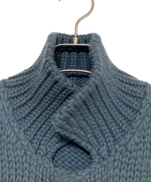 LOUIS VUITTON（ルイ ヴィトン）LOUIS VUITTON (ルイ ヴィトン) チャンキーボタンニットジャケット グレー サイズ:Lの古着・服飾アイテム