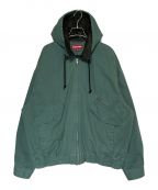 SUPREMEシュプリーム）の古着「Leather Collar Utility Jacket」｜グリーン