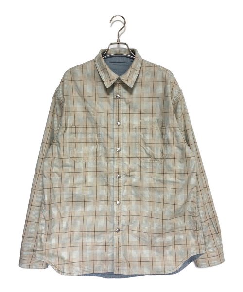 Dior（ディオール）Dior (ディオール)  COUTURE リバーシブルシャツ スカイブルー サイズ:38の古着・服飾アイテム
