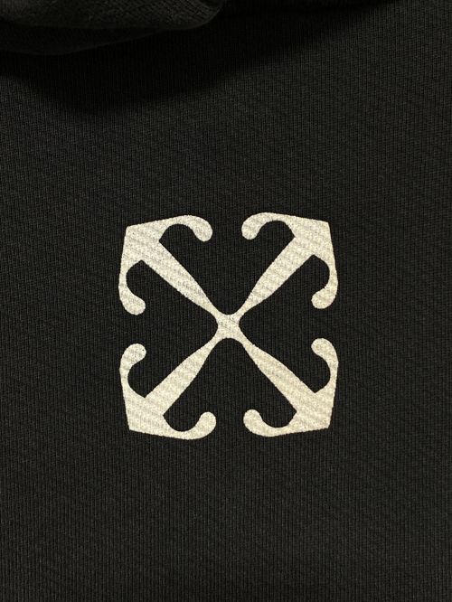 OFFWHITE（オフホワイト）OFFWHITE (オフホワイト) Bacchus-print cotton hoodie グレー サイズ:XSの古着・服飾アイテム