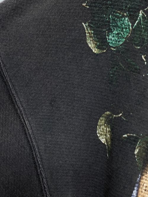 OFFWHITE（オフホワイト）OFFWHITE (オフホワイト) Bacchus-print cotton hoodie グレー サイズ:XSの古着・服飾アイテム