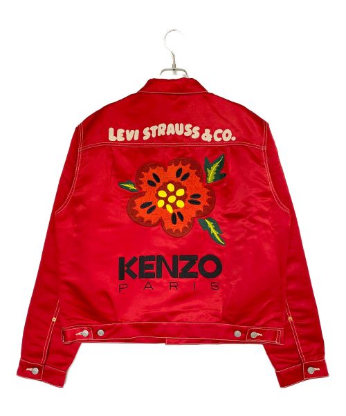 KENZO（ケンゾー）KENZO (ケンゾー) LEVI'S (リーバイス) TYPE II トラッカー ジャケット レッド サイズ:Mの古着・服飾アイテム
