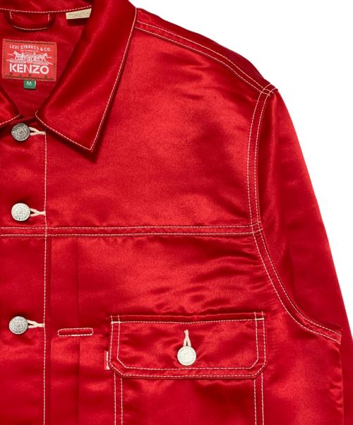 KENZO（ケンゾー）KENZO (ケンゾー) LEVI'S (リーバイス) TYPE II トラッカー ジャケット レッド サイズ:Mの古着・服飾アイテム