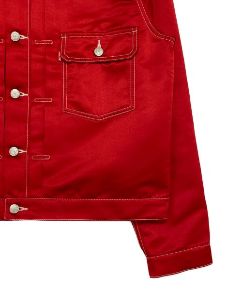 KENZO（ケンゾー）KENZO (ケンゾー) LEVI'S (リーバイス) TYPE II トラッカー ジャケット レッド サイズ:Mの古着・服飾アイテム