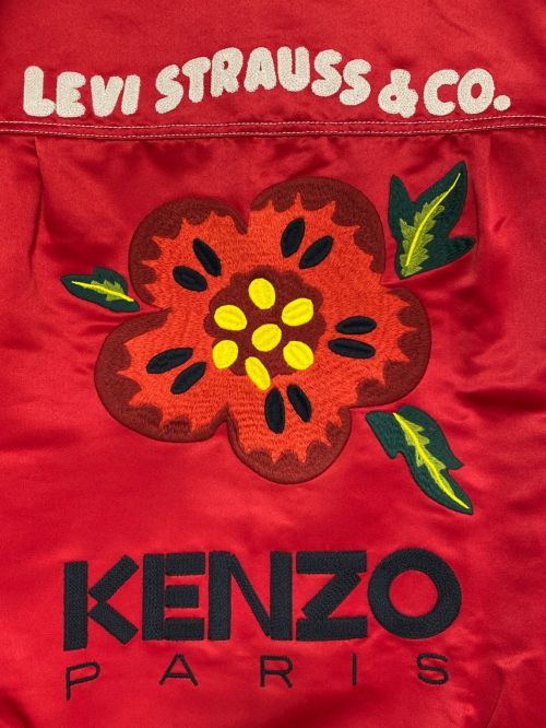 KENZO（ケンゾー）KENZO (ケンゾー) LEVI'S (リーバイス) TYPE II トラッカー ジャケット レッド サイズ:Mの古着・服飾アイテム