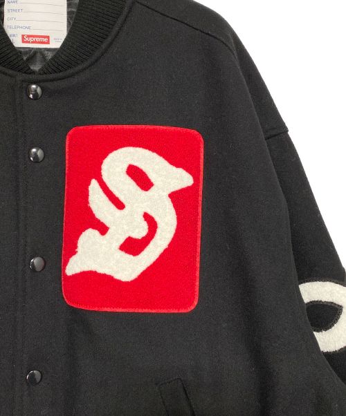 SUPREME（シュプリーム）SUPREME (シュプリーム) Tourist Varsity Jacket ブラック サイズ:Lの古着・服飾アイテム