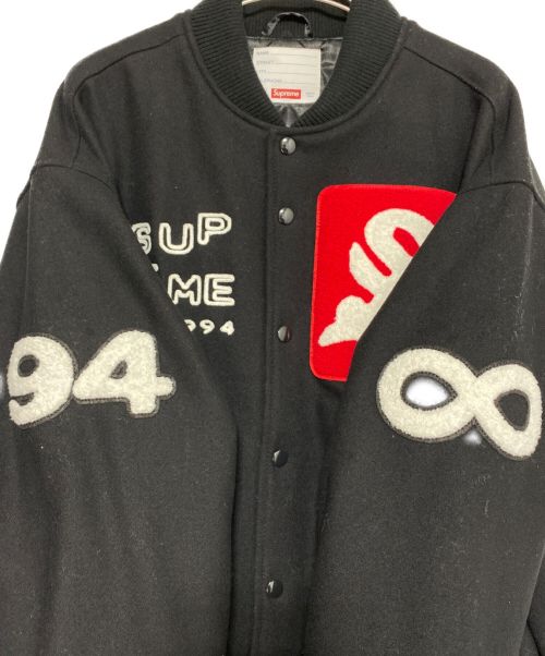 SUPREME（シュプリーム）SUPREME (シュプリーム) Tourist Varsity Jacket ブラック サイズ:Lの古着・服飾アイテム