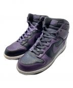 NIKE×FRAGMENTSナイキ×フラグメント）の古着「DUNK HIGH」｜ブラック×パープル