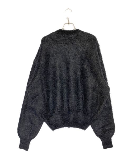 SAINT MICHAEL（セントマイケル）SAINT MICHAEL (セントマイケル) CREW NECK KNIT ブラック×ホワイト サイズ:Lの古着・服飾アイテム