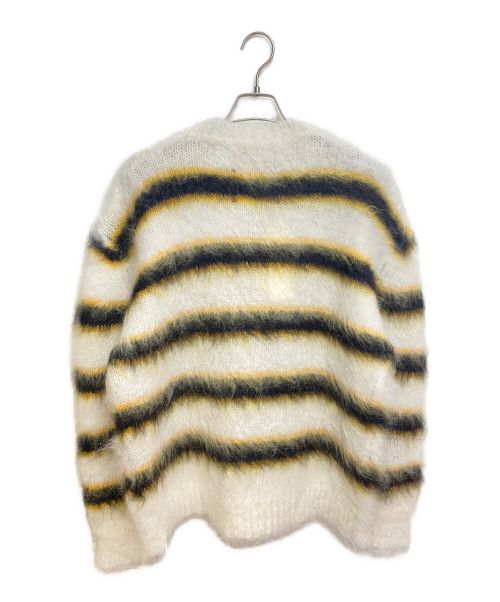 MARNI（マルニ）MARNI (マルニ) 22AW モヘヤ混セーター ホワイト×イエロー サイズ:48の古着・服飾アイテム