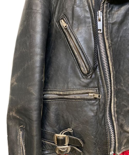 UNDERCOVER（アンダーカバー）UNDERCOVER (アンダーカバー) undakoVR ONE OFF フード付きレザージャケット/Archive ブラック サイズ:-の古着・服飾アイテム