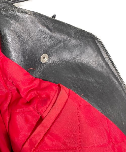 UNDERCOVER（アンダーカバー）UNDERCOVER (アンダーカバー) undakoVR ONE OFF フード付きレザージャケット/Archive ブラック サイズ:-の古着・服飾アイテム