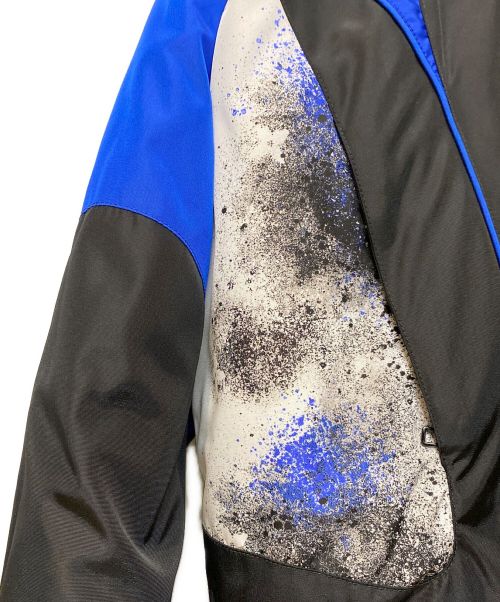 LOUIS VUITTON（ルイ ヴィトン）LOUIS VUITTON (ルイ ヴィトン) 20SS モノグラムフラワー パテッドブルゾン ブラック×ブルー サイズ:44の古着・服飾アイテム