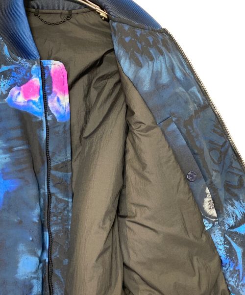 LOUIS VUITTON（ルイ ヴィトン）LOUIS VUITTON (ルイ ヴィトン) ソルトプリントボンバージャケット ブルー サイズ:46の古着・服飾アイテム