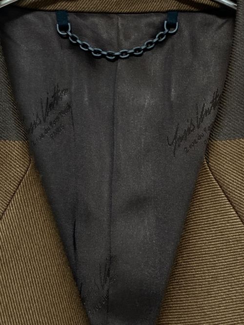 LOUIS VUITTON（ルイ ヴィトン）LOUIS VUITTON (ルイ ヴィトン) NIGO (二ゴー) ジャイアントダミエテーラードジャケット ブラウン サイズ:50の古着・服飾アイテム