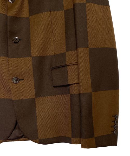 LOUIS VUITTON（ルイ ヴィトン）LOUIS VUITTON (ルイ ヴィトン) NIGO (二ゴー) ジャイアントダミエテーラードジャケット ブラウン サイズ:50の古着・服飾アイテム
