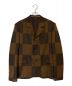LOUIS VUITTON（ルイ ヴィトン）の古着「ジャイアントダミエテーラードジャケット」｜ブラウン