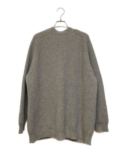 CELINE（セリーヌ）CELINE (セリーヌ) Long cardigan in heritage cashmere グレー サイズ:Lの古着・服飾アイテム