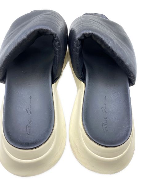 RICK OWENS（リックオウエンス）RICK OWENS (リック オウエンス) GETH PUFFER SLIDE ブラック サイズ:40の古着・服飾アイテム