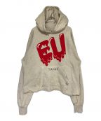 SAINT MICHAEL×EMOTIONALLY UNAVAILABLEセントマイケル×エモーショナリー・アンアベイラブル）の古着「EU STM HOODIE」｜アイボリー