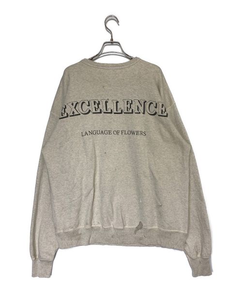 SAINT MICHAEL（セントマイケル）SAINT MICHAEL (セントマイケル) Denim Tears (デニムティアーズ) SWEAT SHIRT アイボリー サイズ:XLの古着・服飾アイテム