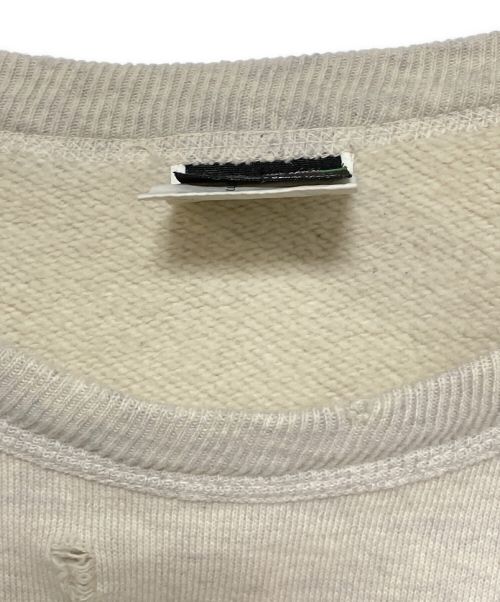 SAINT MICHAEL（セントマイケル）SAINT MICHAEL (セントマイケル) Denim Tears (デニムティアーズ) SWEAT SHIRT アイボリー サイズ:XLの古着・服飾アイテム