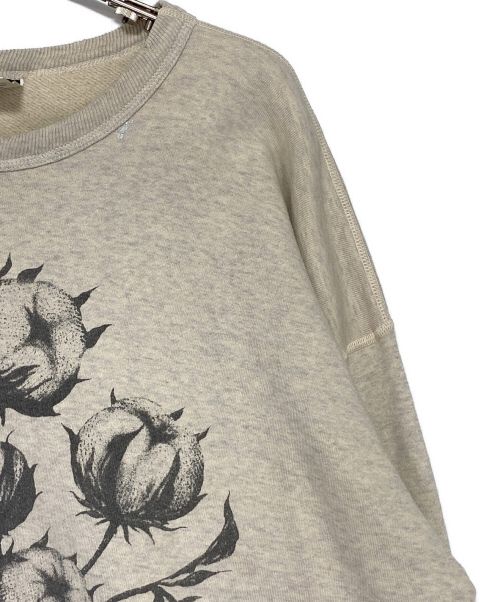 SAINT MICHAEL（セントマイケル）SAINT MICHAEL (セントマイケル) Denim Tears (デニムティアーズ) SWEAT SHIRT アイボリー サイズ:XLの古着・服飾アイテム