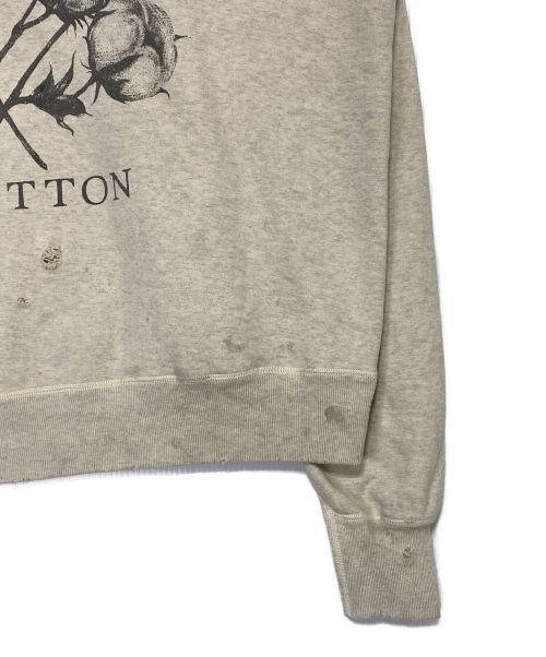 SAINT MICHAEL（セントマイケル）SAINT MICHAEL (セントマイケル) Denim Tears (デニムティアーズ) SWEAT SHIRT アイボリー サイズ:XLの古着・服飾アイテム