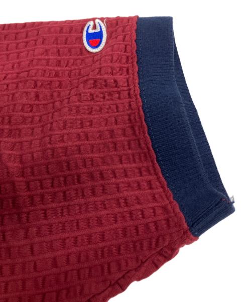 Champion（チャンピオン）Champion (チャンピオン) ポロシャツ レッド サイズ:LARGEの古着・服飾アイテム