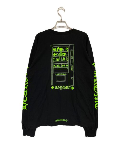 CHROME HEARTS（クロムハーツ）CHROME HEARTS (クロムハーツ) CH L/S LTD 青山限定自販機バックプリント長袖カットソー ブラック サイズ:Lの古着・服飾アイテム