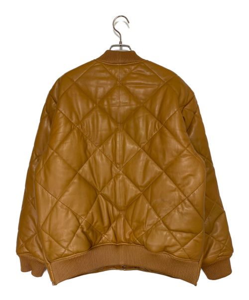 SUPREME（シュプリーム）SUPREME (シュプリーム) Quilted Leather Work Jacket ベージュ サイズ:SIZE Mの古着・服飾アイテム