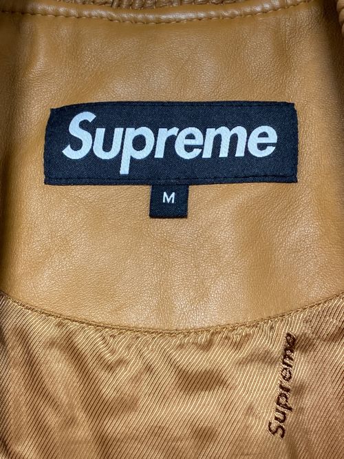 SUPREME（シュプリーム）SUPREME (シュプリーム) Quilted Leather Work Jacket ベージュ サイズ:SIZE Mの古着・服飾アイテム