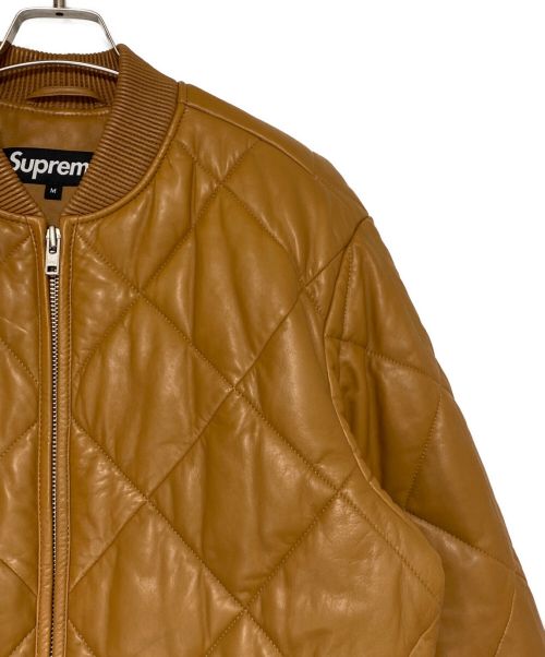 SUPREME（シュプリーム）SUPREME (シュプリーム) Quilted Leather Work Jacket ベージュ サイズ:SIZE Mの古着・服飾アイテム