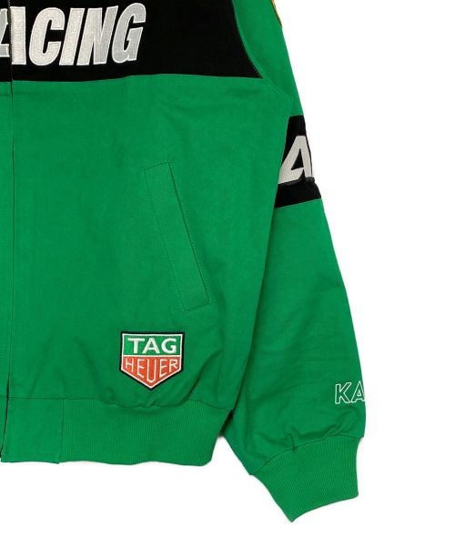PORSCHE（ポルシェ）PORSCHE (ポルシェ) L’Art De L’Automobile (ラート ド ロートモービル) KARACING JACKET グリーン サイズ:Mの古着・服飾アイテム