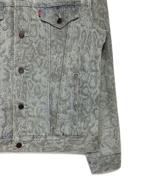 LEVI'S（リーバイス）LEVI'S (リーバイス) SUPREME (シュプリーム) Snakeskin Trucker Jacket グレー サイズ:Mの古着・服飾アイテム