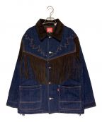 KENZO×LEVI'Sケンゾー×リーバイス）の古着「FRINGE JACKET」｜インディゴ