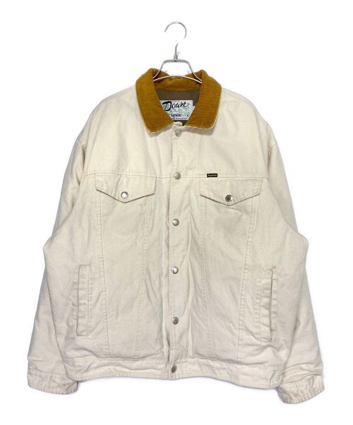 SUPREME（シュプリーム）SUPREME (シュプリーム) Schott (ショット) CANVAS TRUCKER JACKET ベージュ サイズ:Lの古着・服飾アイテム