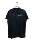 DIOR HOMMEディオール オム）の古着「アトリエプリントポロシャツ （Atelier Print Polo Shirt)」｜ブラック