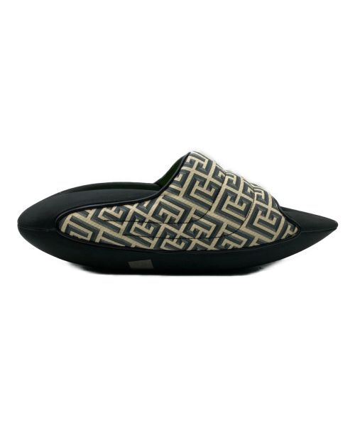 BALMAIN（バルマン）BALMAIN (バルマン) B-IT-COATED MONOGRAM SLIDES ブラック サイズ:30cm(US12)の古着・服飾アイテム