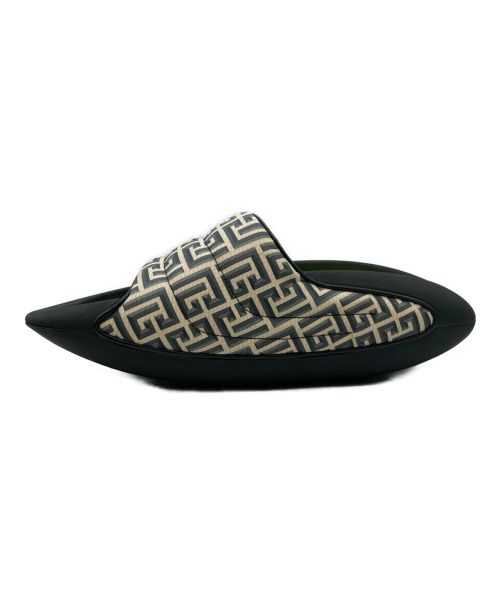 BALMAIN（バルマン）BALMAIN (バルマン) B-IT-COATED MONOGRAM SLIDES ブラック サイズ:30cm(US12)の古着・服飾アイテム