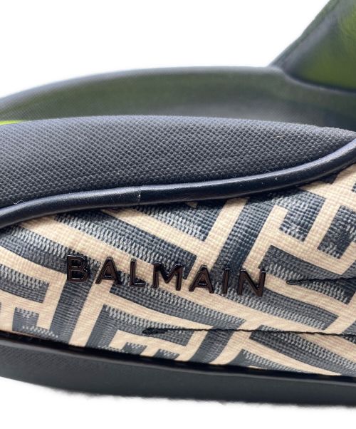 BALMAIN（バルマン）BALMAIN (バルマン) B-IT-COATED MONOGRAM SLIDES ブラック サイズ:30cm(US12)の古着・服飾アイテム