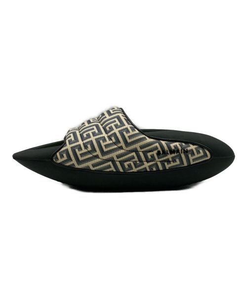 BALMAIN（バルマン）BALMAIN (バルマン) B-IT-COATED MONOGRAM SLIDES ブラック サイズ:28cm (US10) 未使用品の古着・服飾アイテム