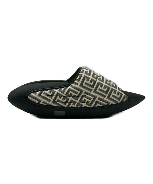 BALMAIN（バルマン）BALMAIN (バルマン) B-IT-COATED MONOGRAM SLIDES ブラック サイズ:28cm (US10) 未使用品の古着・服飾アイテム