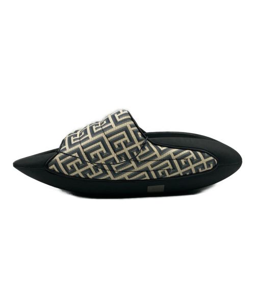 BALMAIN（バルマン）BALMAIN (バルマン) B-IT-COATED MONOGRAM SLIDES ブラック サイズ:28cm (US10) 未使用品の古着・服飾アイテム