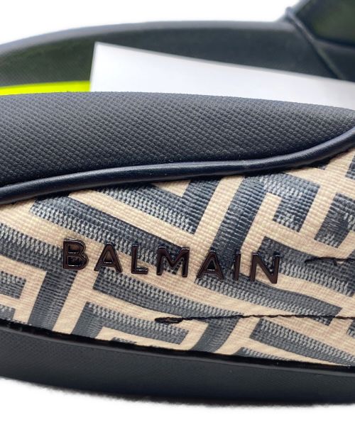 BALMAIN（バルマン）BALMAIN (バルマン) B-IT-COATED MONOGRAM SLIDES ブラック サイズ:28cm (US10) 未使用品の古着・服飾アイテム