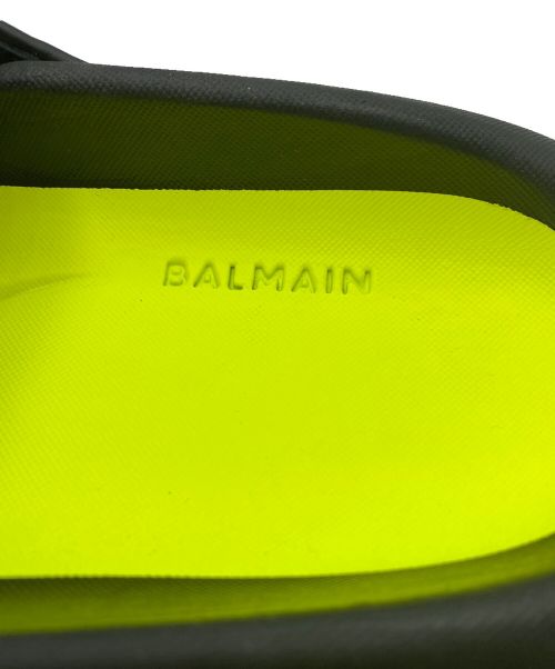 BALMAIN（バルマン）BALMAIN (バルマン) B-IT-COATED MONOGRAM SLIDES ブラック サイズ:28cm (US10) 未使用品の古着・服飾アイテム